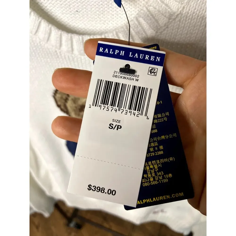 Polo Ralph Lauren Bear Sweater size S small - Picture 3 of 4